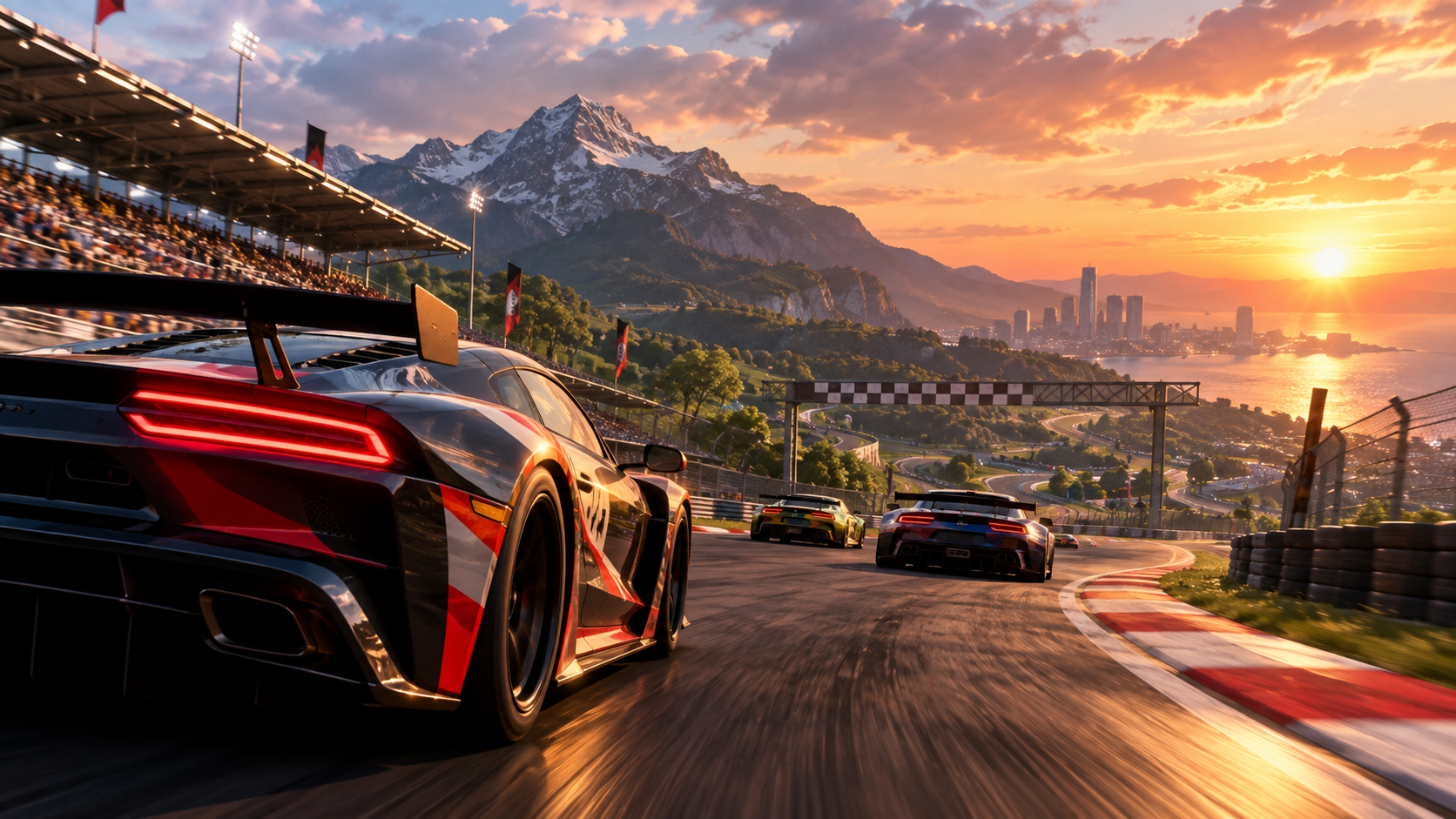 Racing Grounds Background